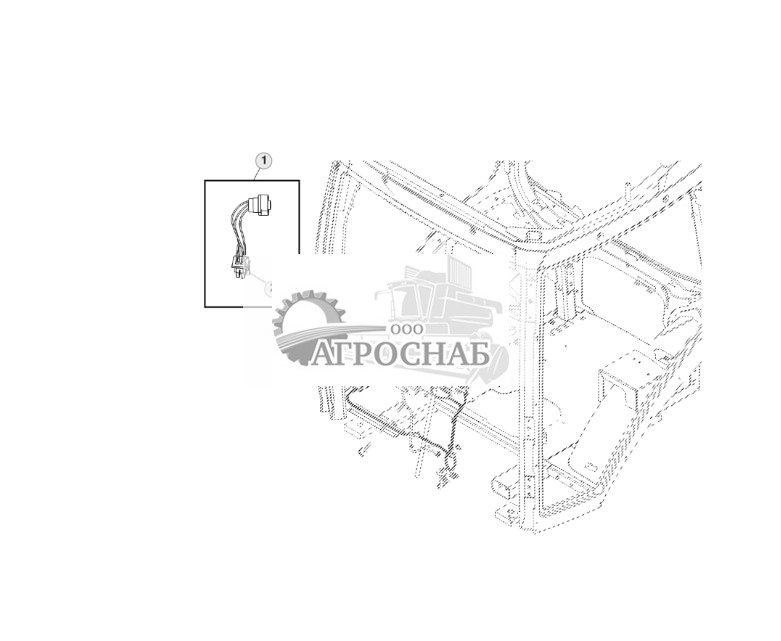 Жгут проводов, передняя стойка, разъем ISO - ST713556 424.jpg